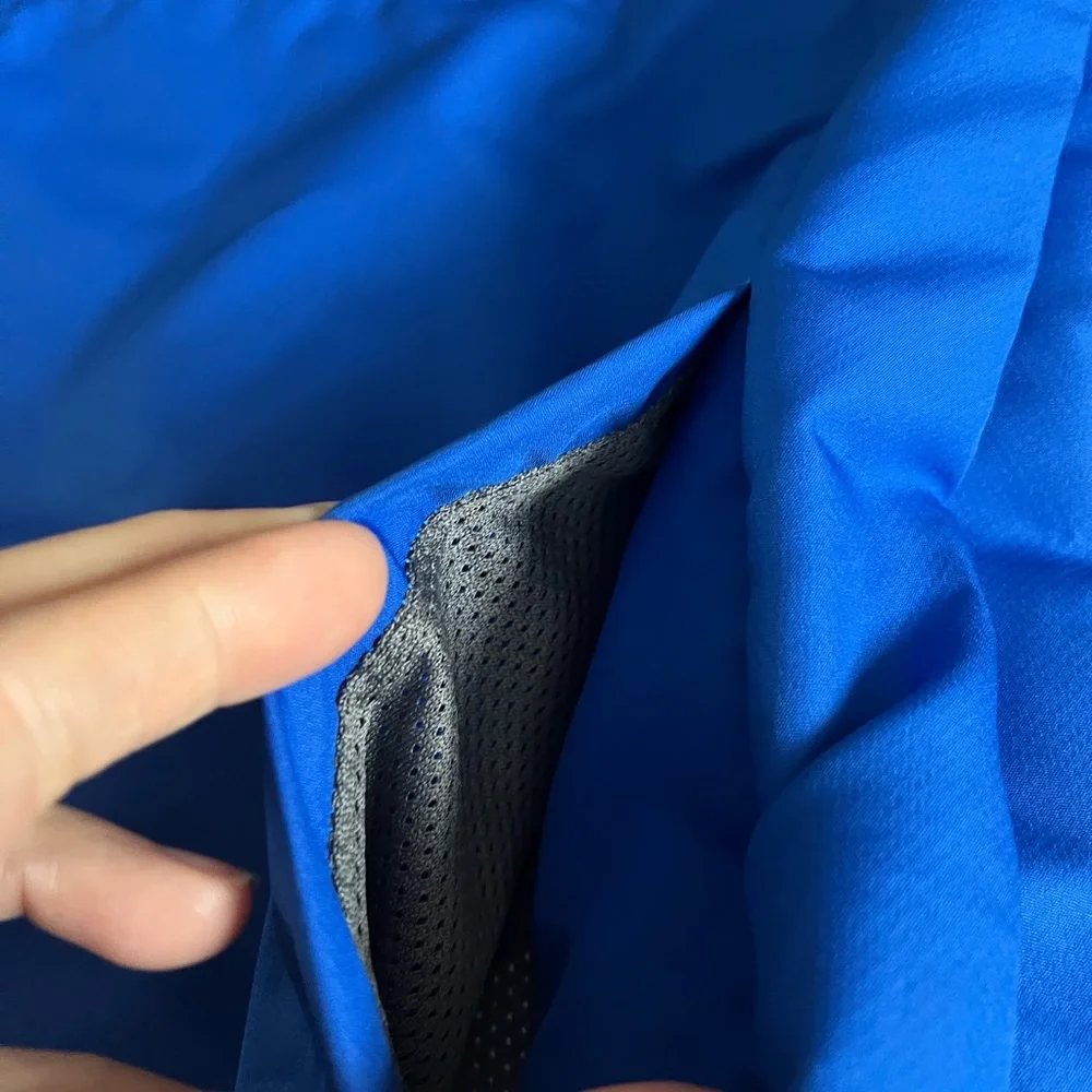 Under Armour boys Windbreaker in blue and gray, half zip with elastic waist - Picture 8 of 16